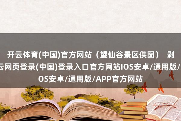 开云体育(中国)官方网站（望仙谷景区供图）  剥肤之痛下-开云网页登录(中国)登录入口官方网站IOS安卓/通用版/APP官方网站